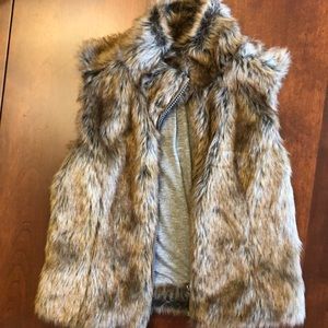 Faux fur vest